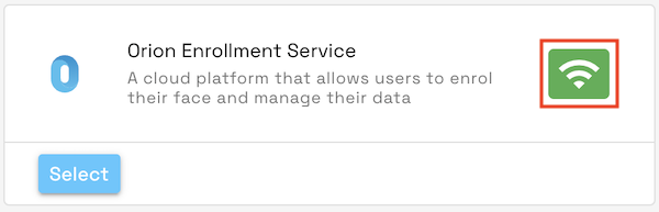 XS4 Face Integrations Status Indicator