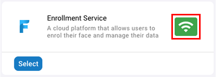 XS4 Face Integrations Status Indicator