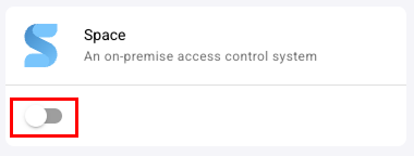XS4 Face Integrations Toggle Button