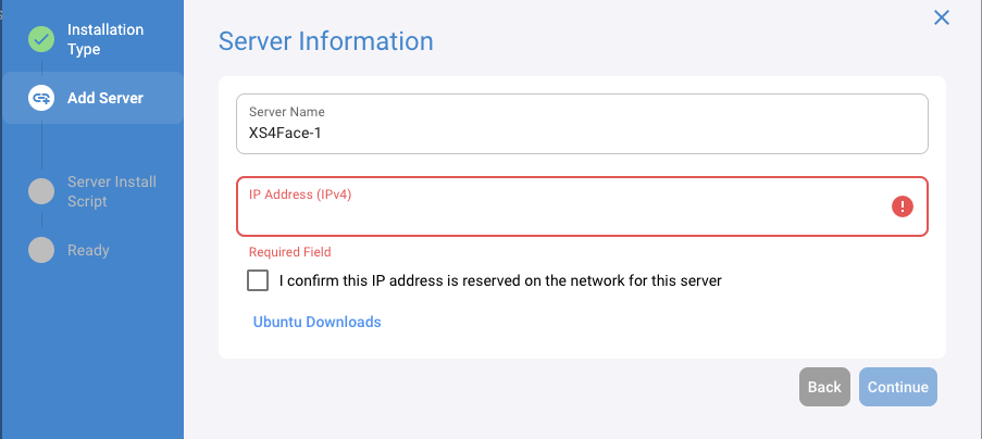 XS4 Face Server Install Advanced