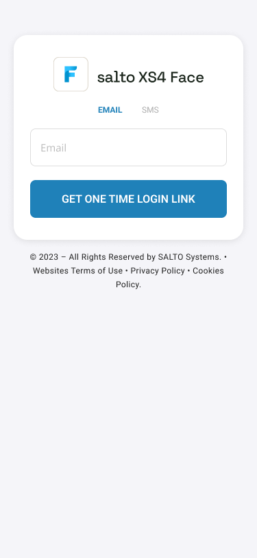 XS4 Face Enrollment Login