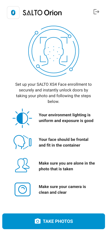 XS4 Face Enrollment Service Instructions