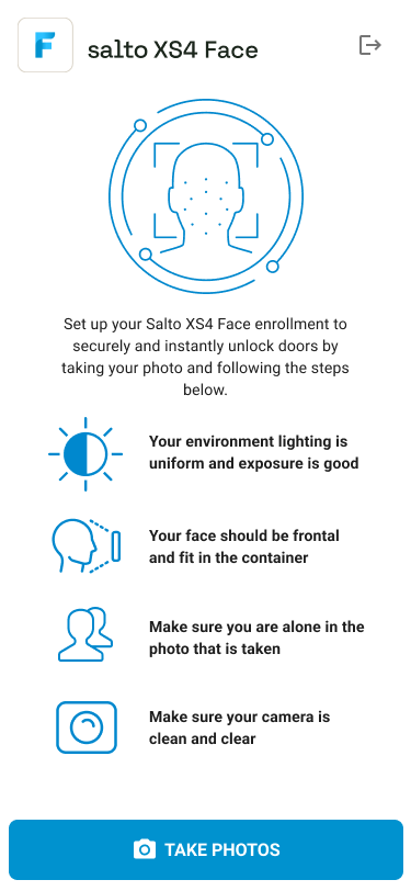 XS4 Face Enrollment Service Instructions