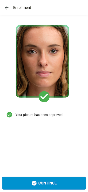 XS4 Face Enrollment good feedback