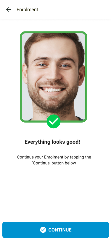 XS4 Face Enrollment good feedback