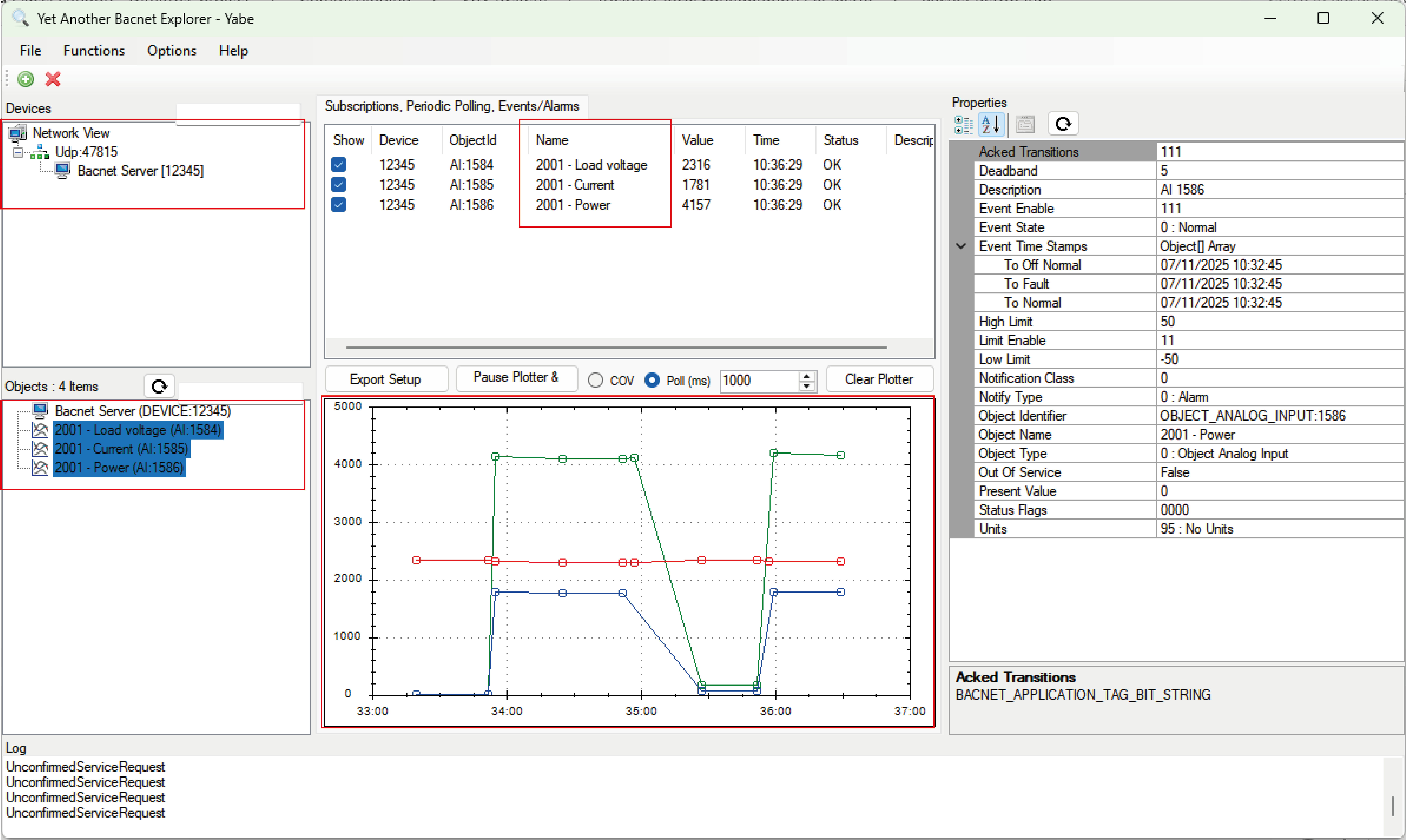 XS4 Sense Software BACNet Server