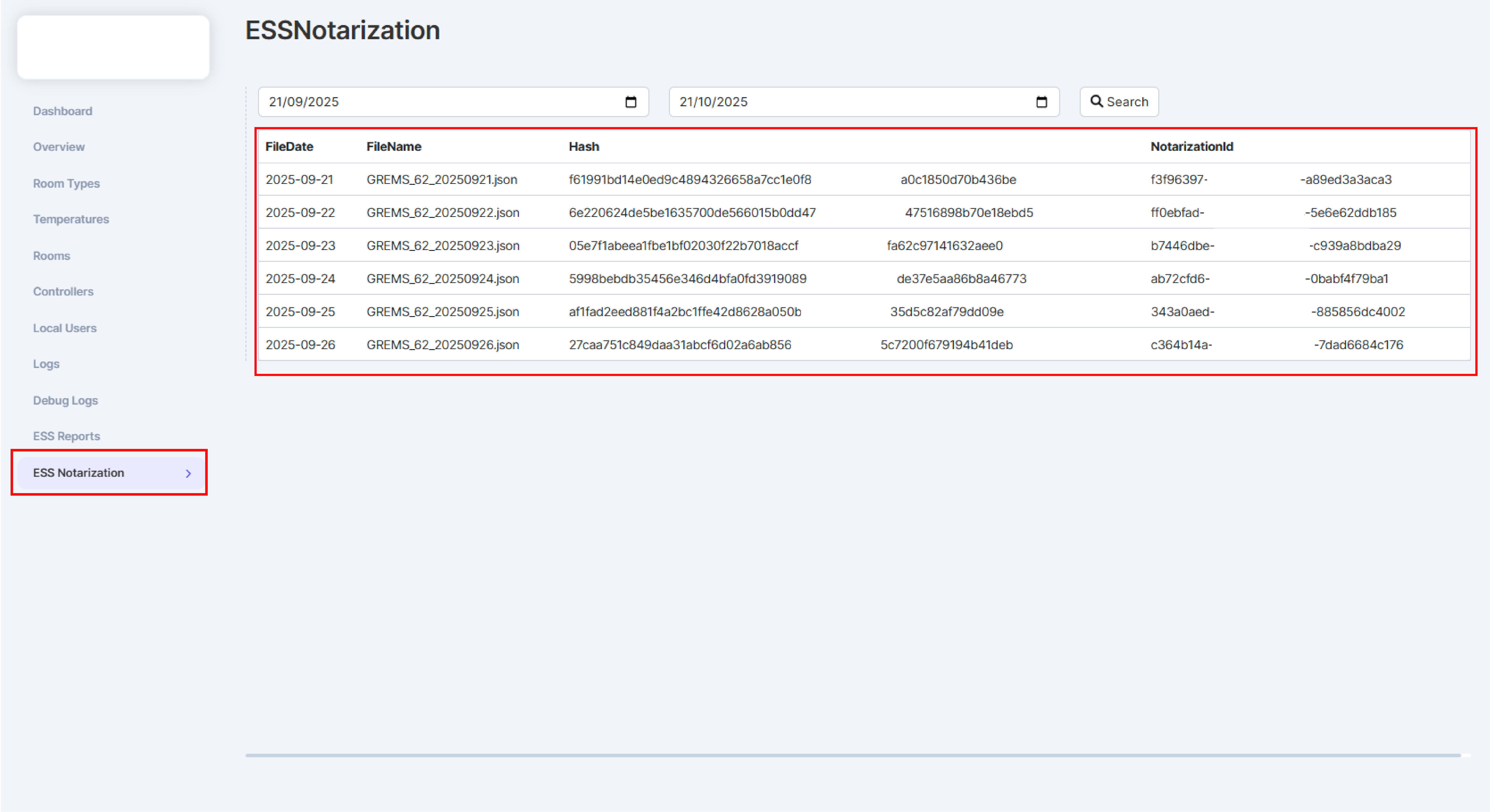 XS4 Sense cloud Project ESS Notorization